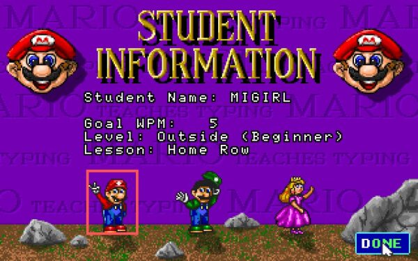 Mario Teaches Typing for (Windows10 & MacOS)