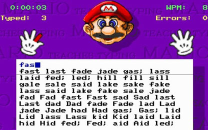 Mario Teaches Typing for (Windows10 & MacOS)