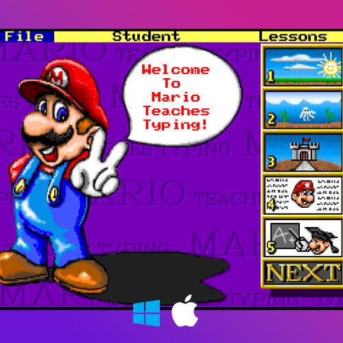 Mario Teaches Typing for (Windows10 & MacOS)