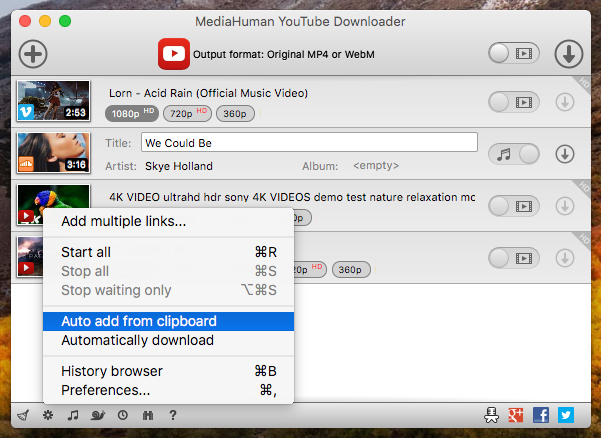 MediaHuman YouTube Downloader 2021 v3.9.9.61 + Product Key for MacOS