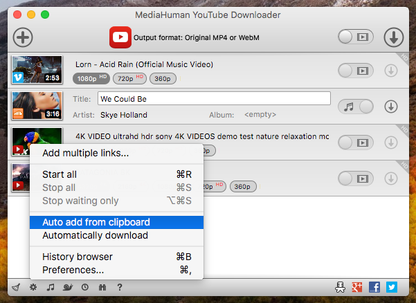 MediaHuman YouTube Downloader 2021 v3.9.9.61 + Product Key for MacOS