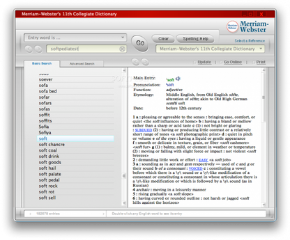 Merriam-Webster's Collegiate Dictionary for Windows