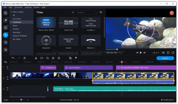Movavi Video Editor Plus 2021 Final for Windows