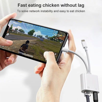 NK-1035 Pro 2 in 1 USB-C / Type-C + 8 พินชายกับ RJ45 + 8 พินชาร์จอะแดปเตอร์อินเทอร์เฟซหญิง, NK-1035 Pro