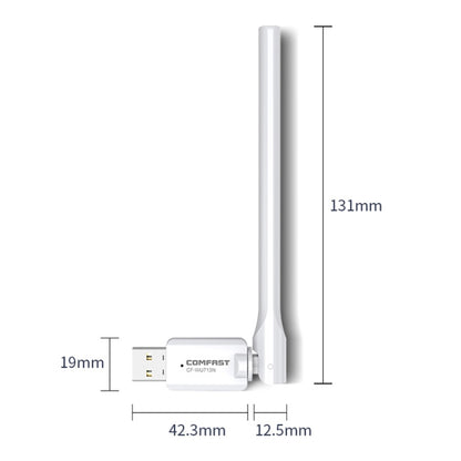 COMFAST CF-WU713N 300Mbps Wifi อะแดปเตอร์เครือข่าย USB, CF-WU713N
