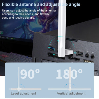 COMFAST CF-WU713N 300Mbps Wifi อะแดปเตอร์เครือข่าย USB, CF-WU713N