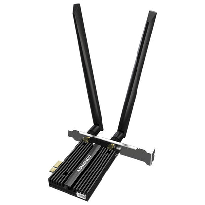 COMFAST CF-AX210 PRO 5374Mbps Tri-band + บลูทูธ 5.2 ไร้สาย WiFi6E การ์ดเครือข่าย PCI-E พร้อมอ่างความร้อน, CF-AX210 PRO