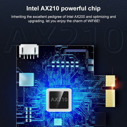 COMFAST CF-AX210 PRO 5374Mbps Tri-band + บลูทูธ 5.2 ไร้สาย WiFi6E การ์ดเครือข่าย PCI-E พร้อมอ่างความร้อน, CF-AX210 PRO