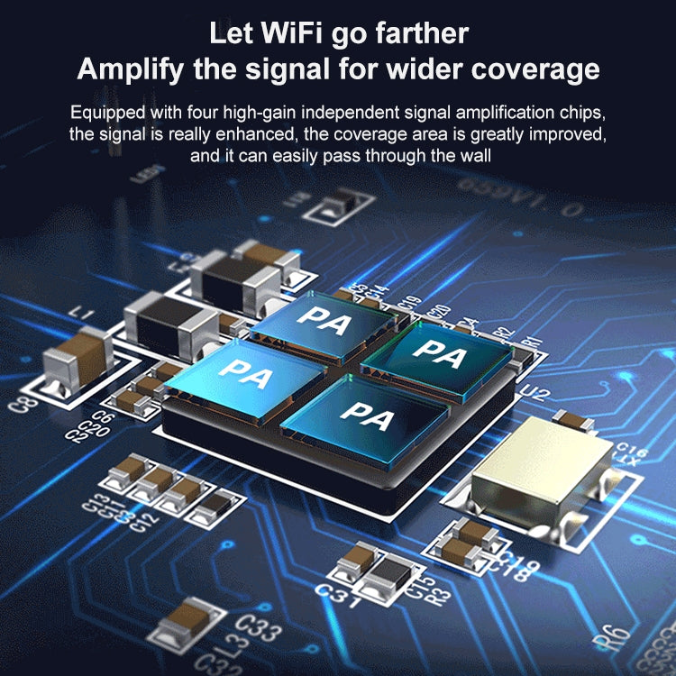 COMFAST CF-WR765AC 1200Mbps Dual Band Wireless Repeater Amplifier พร้อมเสาอากาศภายนอก, CF-WR765AC