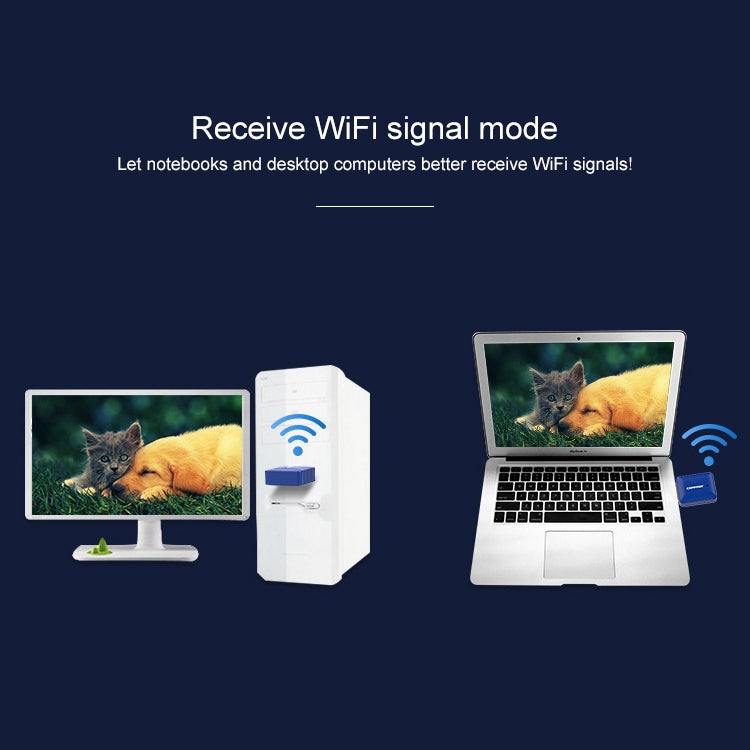 COMFAST CF-726B 650Mbps Dual-band Bluetooth Wifi ตัวรับสัญญาณอะแดปเตอร์เครือข่าย USB, CF-726B