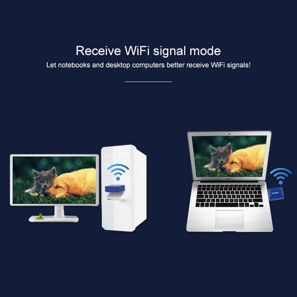 COMFAST CF-726B 650Mbps Dual-band Bluetooth Wifi ตัวรับสัญญาณอะแดปเตอร์เครือข่าย USB, CF-726B