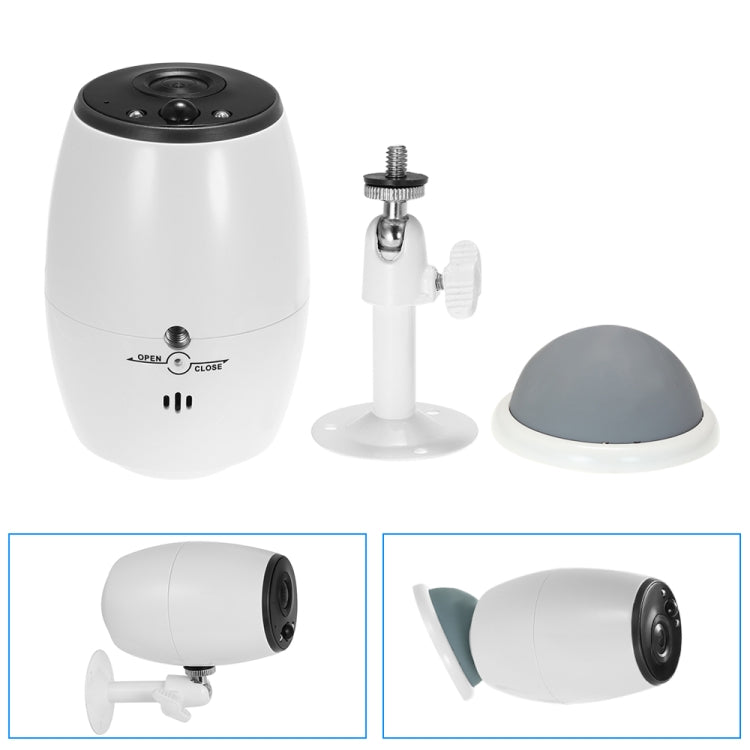 VESAFE VS-DC01 ความปลอดภัย HD 720P กล้อง IP ไร้สาย Wifi สองทางเสียง, รองรับการมองเห็นตอนกลางคืนและการตรวจจับ PIR และการ์ด TF, กันน้ำ IP54, VS-DC01