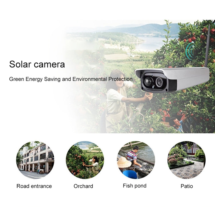 VESAFE VS-Y3 กล้อง IP รักษาความปลอดภัยพลังงานแสงอาทิตย์ HD 1080P กลางแจ้งรองรับการตรวจจับการเคลื่อนไหว & PIR Wake up, กันน้ำ IP66, VS-Y3