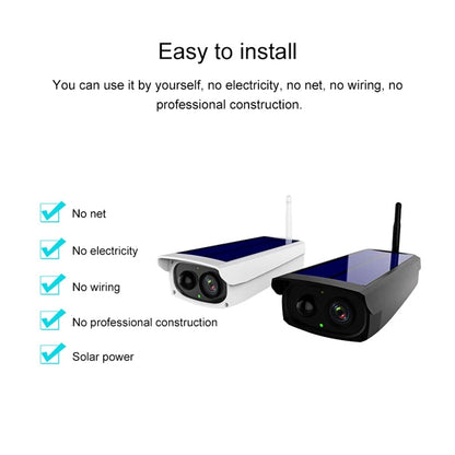 VESAFE VS-Y3 กล้อง IP รักษาความปลอดภัยพลังงานแสงอาทิตย์ HD 1080P กลางแจ้งรองรับการตรวจจับการเคลื่อนไหว & PIR Wake up, กันน้ำ IP66, VS-Y3