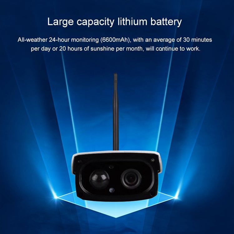VESAFE VS-Y3 กล้อง IP รักษาความปลอดภัยพลังงานแสงอาทิตย์ HD 1080P กลางแจ้งรองรับการตรวจจับการเคลื่อนไหว & PIR Wake up, กันน้ำ IP66, VS-Y3