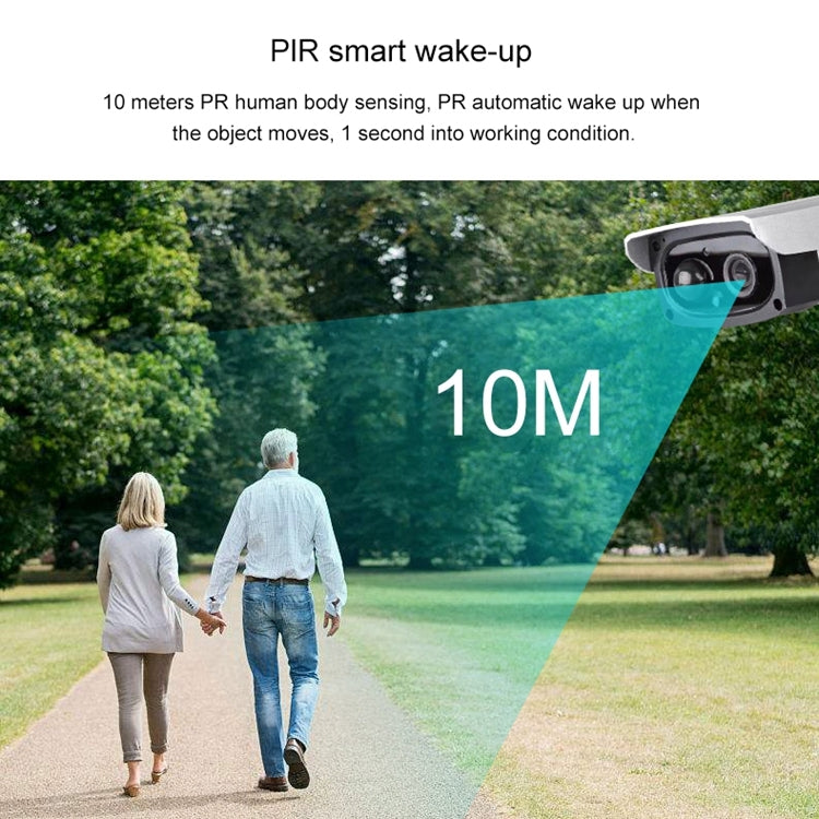 VESAFE VS-Y3 กล้อง IP รักษาความปลอดภัยพลังงานแสงอาทิตย์ HD 1080P กลางแจ้งรองรับการตรวจจับการเคลื่อนไหว & PIR Wake up, กันน้ำ IP66, VS-Y3