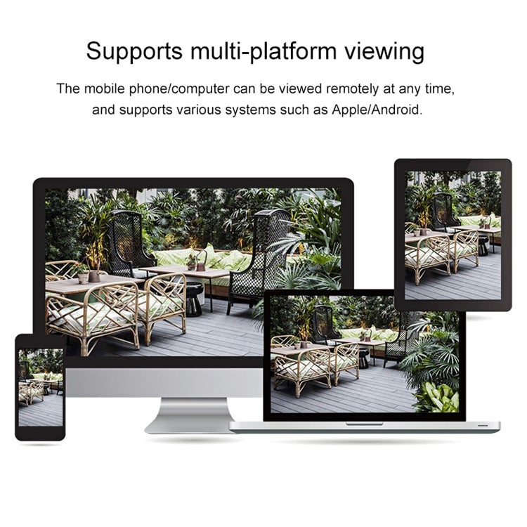 VESAFE VS-Y3 กล้อง IP รักษาความปลอดภัยพลังงานแสงอาทิตย์ HD 1080P กลางแจ้งรองรับการตรวจจับการเคลื่อนไหว & PIR Wake up, กันน้ำ IP66, VS-Y3