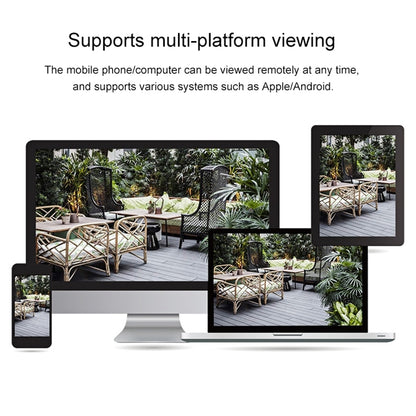 VESAFE VS-Y3 กล้อง IP รักษาความปลอดภัยพลังงานแสงอาทิตย์ HD 1080P กลางแจ้งรองรับการตรวจจับการเคลื่อนไหว & PIR Wake up, กันน้ำ IP66, VS-Y3