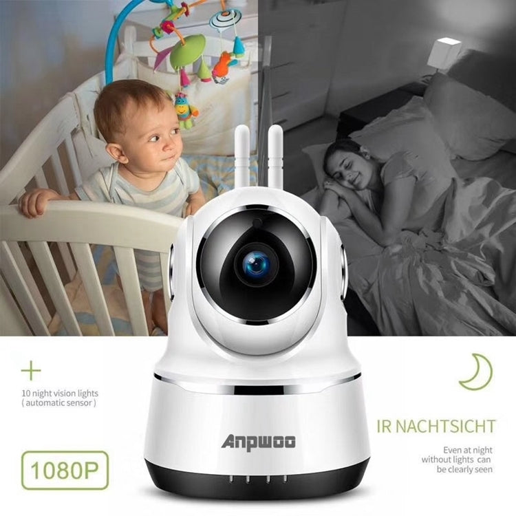 Anpwoo Guardian 2.0MP 1080P 1/3 นิ้วกล้อง IP CMOS HD WiFi รองรับการตรวจจับการเคลื่อนไหว / การมองเห็นตอนกลางคืน, Guardian White