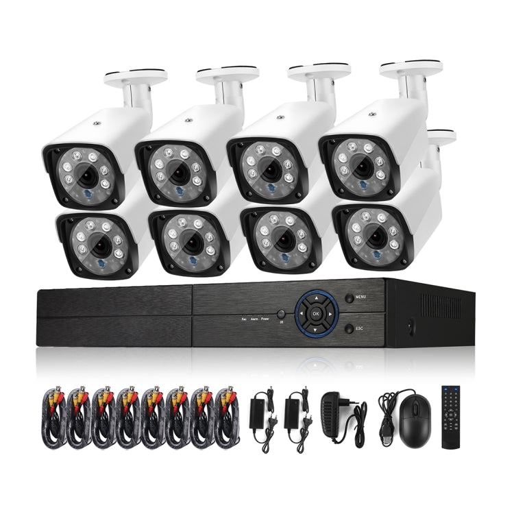 A8B3/ชุด 2MP 8CH 1080P กล้องวงจรปิดระบบรักษาความปลอดภัย AHD DVR ชุดเฝ้าระวัง, รองรับ Night Vision / Motion Detection