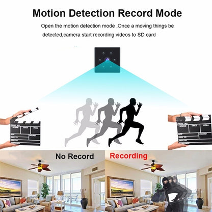 MD25 1080P กล้องสมาร์ท HD ที่สวมใส่ได้กล้องกีฬาไร้สายรองรับการมองเห็นกลางคืนอินฟราเรด / การตรวจจับการเคลื่อนไหว / การ์ด TF, MD25