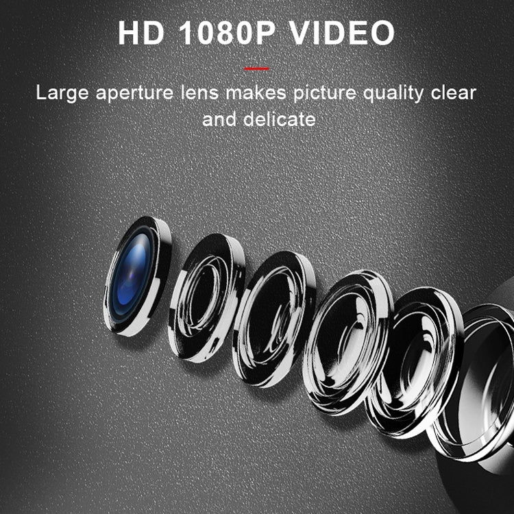 MD25 1080P กล้องสมาร์ท HD ที่สวมใส่ได้กล้องกีฬาไร้สายรองรับการมองเห็นกลางคืนอินฟราเรด / การตรวจจับการเคลื่อนไหว / การ์ด TF, MD25