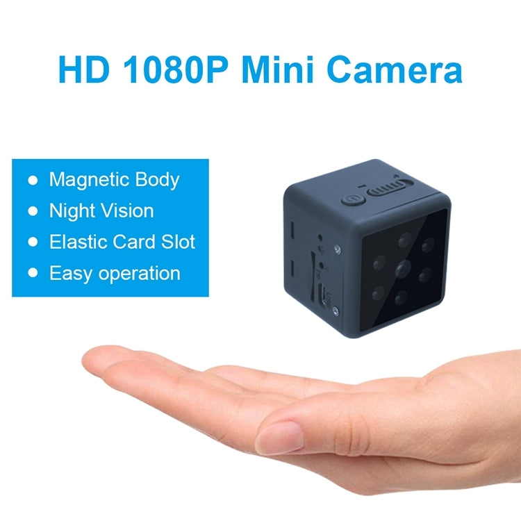 MD25 1080P กล้องสมาร์ท HD ที่สวมใส่ได้กล้องกีฬาไร้สายรองรับการมองเห็นกลางคืนอินฟราเรด / การตรวจจับการเคลื่อนไหว / การ์ด TF, MD25