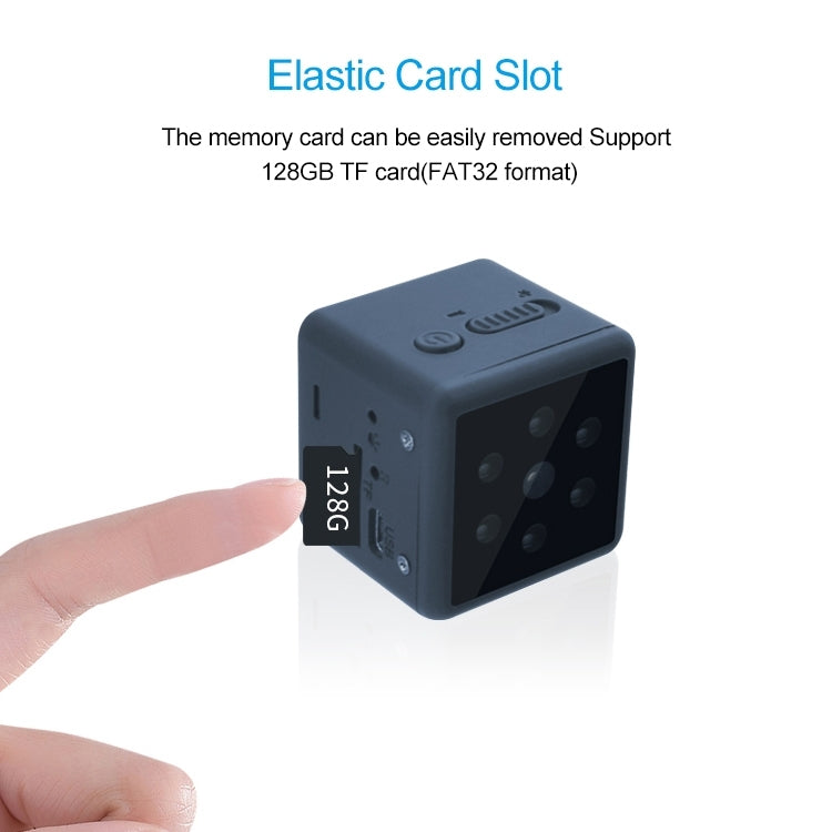 MD25 1080P กล้องสมาร์ท HD ที่สวมใส่ได้กล้องกีฬาไร้สายรองรับการมองเห็นกลางคืนอินฟราเรด / การตรวจจับการเคลื่อนไหว / การ์ด TF, MD25