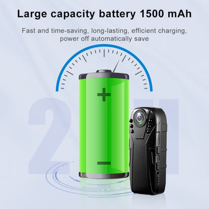 L02 กล้องบันทึกความปลอดภัยผู้ช่วยบังคับใช้กฎหมาย 1.0 ล้านพิกเซล