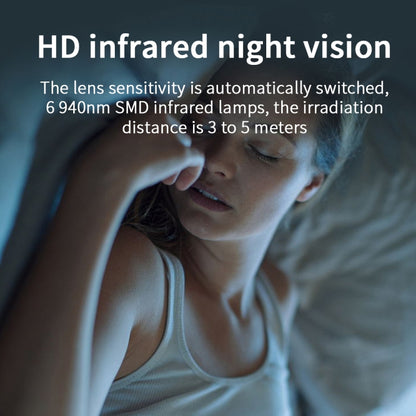 X6D 720P Wireless Home Mini กล้องเฝ้าระวัง, รองรับอินฟราเรด Night Vision & Motion Detection & TF Card, 720P