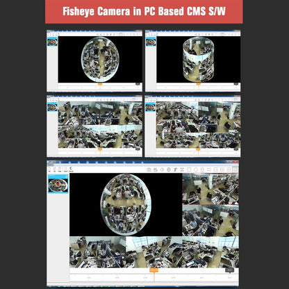 ESCAM Shark QP180 960P เลนส์ Fisheye 360 องศากล้อง IP WiFi 1.3MP รองรับการตรวจจับการเคลื่อนไหว / การมองเห็นตอนกลางคืน, ระยะ IR: 10 ม., QP180