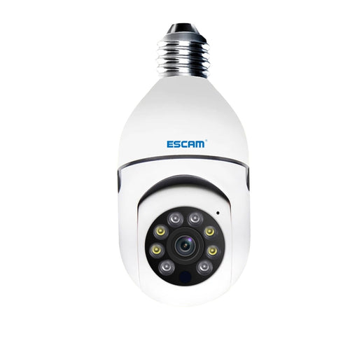 ESCAM PT208 1080P HD กล้องหลอดไฟ WiFi, รองรับการตรวจจับการเคลื่อนไหว, เสียงสองทาง, การมองเห็นตอนกลางคืน, การ์ด TF, ESCAM PT208