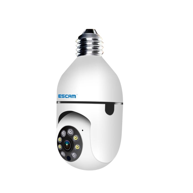ESCAM PT208 1080P HD กล้องหลอดไฟ WiFi, รองรับการตรวจจับการเคลื่อนไหว, เสียงสองทาง, การมองเห็นตอนกลางคืน, การ์ด TF, ESCAM PT208