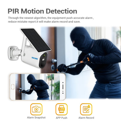 กล้อง IP แผงโซลาร์เซลล์ ESCAM QF490 HD 1080P 4G 3.8W เวอร์ชันสหภาพยุโรป, EU Version