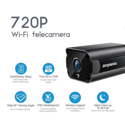 กล้อง IP Anpwoo Paladin 720P HD WiFi รองรับการตรวจจับการเคลื่อนไหวและการมองเห็นกลางคืนแบบอินฟราเรดและการ์ด TF (สูงสุด 64GB), Paladin