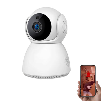 YT24 V380 กล้อง IP แพนเอียง 1.0MP WiFi กล้องรักษาความปลอดภัยอัจฉริยะ รองรับการ์ด TF / เสียงสองทาง / การตรวจจับการเคลื่อนไหว / การมองเห็นตอนกลางคืน, YT24 1.0MP
