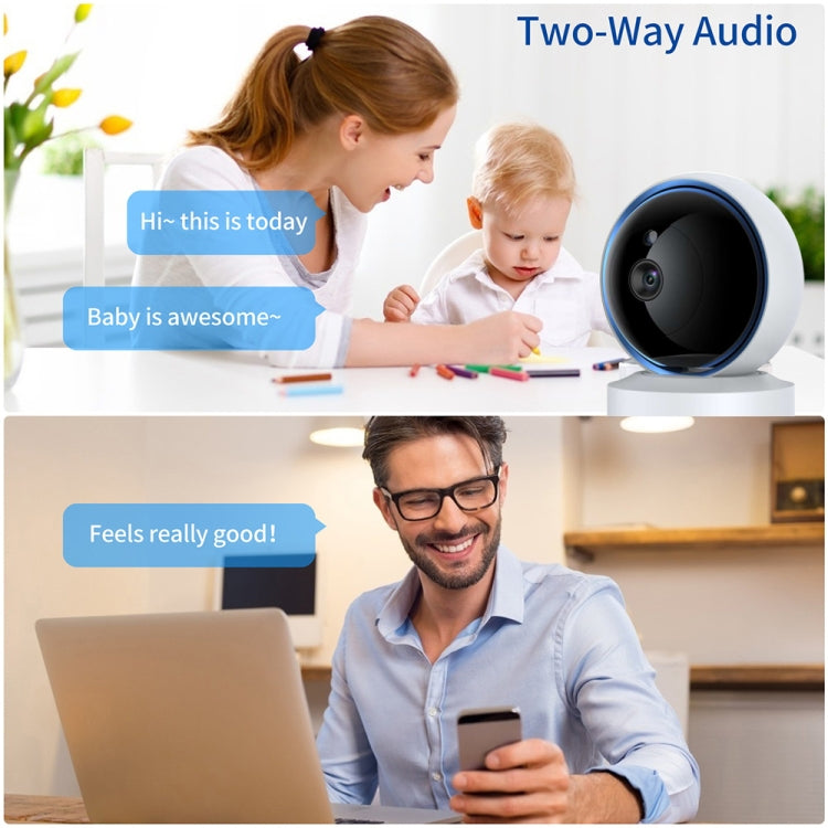 YT50-2 3.0MP 360 หมุนกล้อง IP WiFi กล้องรักษาความปลอดภัยอัจฉริยะรองรับการ์ด TF / เสียงสองทาง / การตรวจจับการเคลื่อนไหว / การมองเห็นตอนกลางคืน, YT50-2