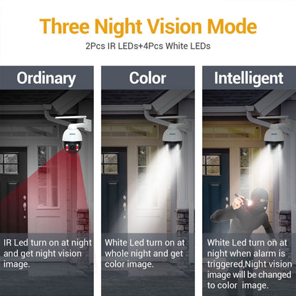 ESCAM Q5068 H.265 5MP Pan / Tilt / 4X ซูม WiFi กล้อง IP กันน้ำ, รองรับ ONVIF Two Way Talk & Night Vision, AU Plug, EU Plug, AU Plug, UK Plug, US Plug