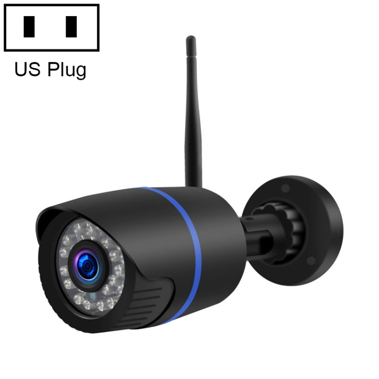 Q4 2.0 ล้านพิกเซล 1080P HD กล้อง IP ไร้สาย, รองรับการตรวจจับการเคลื่อนไหวและเสียงสองทางและอินฟราเรด Night Vision และการ์ด TF, ปลั๊ก US, Q4
