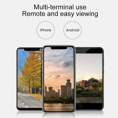 Q4 2.0 ล้านพิกเซล 1080P HD กล้อง IP ไร้สาย, รองรับการตรวจจับการเคลื่อนไหวและเสียงสองทางและอินฟราเรด Night Vision และการ์ด TF, ปลั๊ก US, Q4