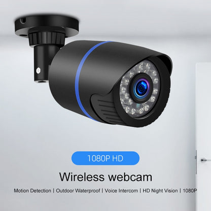Q4 2.0 ล้านพิกเซล 1080P HD กล้อง IP ไร้สาย, รองรับการตรวจจับการเคลื่อนไหวและเสียงสองทางและอินฟราเรด Night Vision และการ์ด TF, ปลั๊ก US, Q4