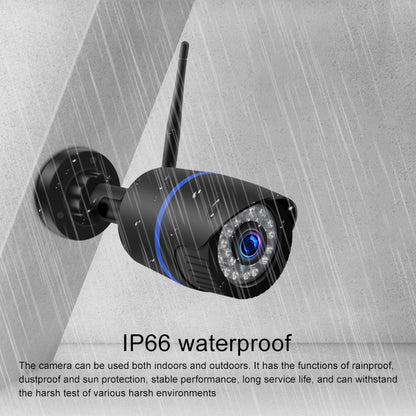 Q4 2.0 ล้านพิกเซล 1080P HD กล้อง IP ไร้สาย, รองรับการตรวจจับการเคลื่อนไหวและเสียงสองทางและอินฟราเรด Night Vision และการ์ด TF, ปลั๊ก US, Q4