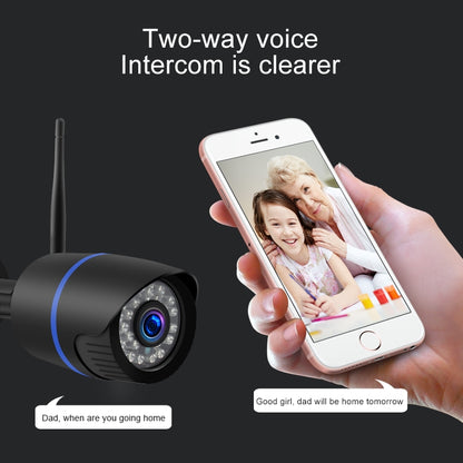 Q4 2.0 ล้านพิกเซล 1080P HD กล้อง IP ไร้สาย, รองรับการตรวจจับการเคลื่อนไหวและเสียงสองทางและอินฟราเรด Night Vision และการ์ด TF, ปลั๊ก US, Q4