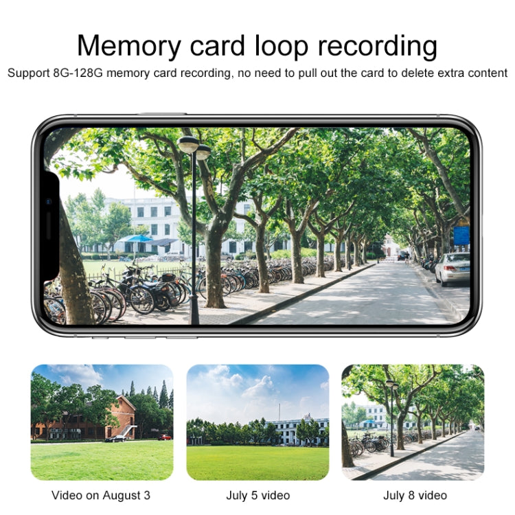 กล้อง IP ไร้สาย Q8 1080P HD รองรับการตรวจจับการเคลื่อนไหวและการมองเห็นกลางคืนแบบอินฟราเรดและการ์ด TF ปลั๊ก AU, Q8