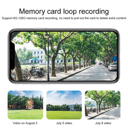 กล้อง IP ไร้สาย Q8 1080P HD รองรับการตรวจจับการเคลื่อนไหวและการมองเห็นกลางคืนแบบอินฟราเรดและการ์ด TF ปลั๊ก AU, Q8