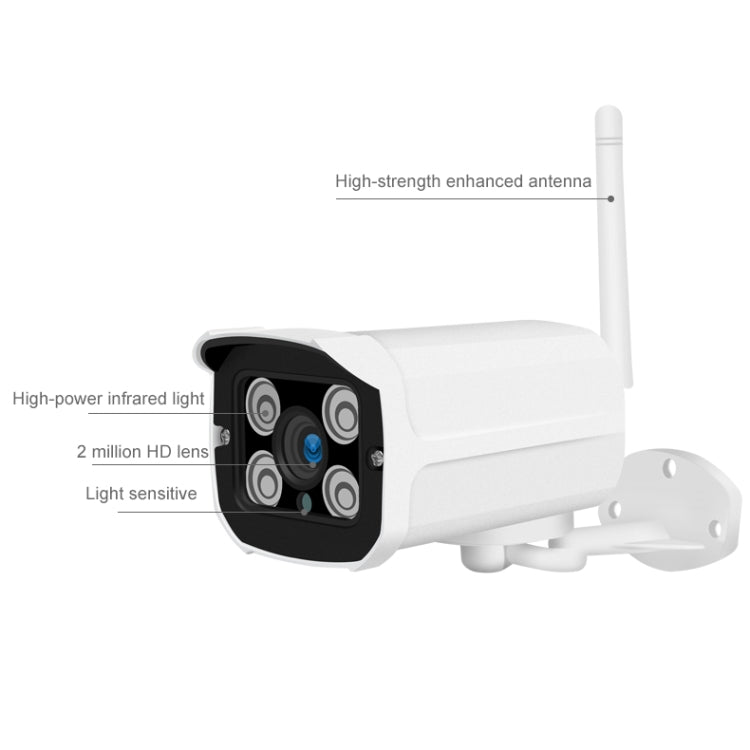 กล้อง IP ไร้สาย Q8 1080P HD รองรับการตรวจจับการเคลื่อนไหวและการมองเห็นกลางคืนแบบอินฟราเรดและการ์ด TF ปลั๊ก AU, Q8