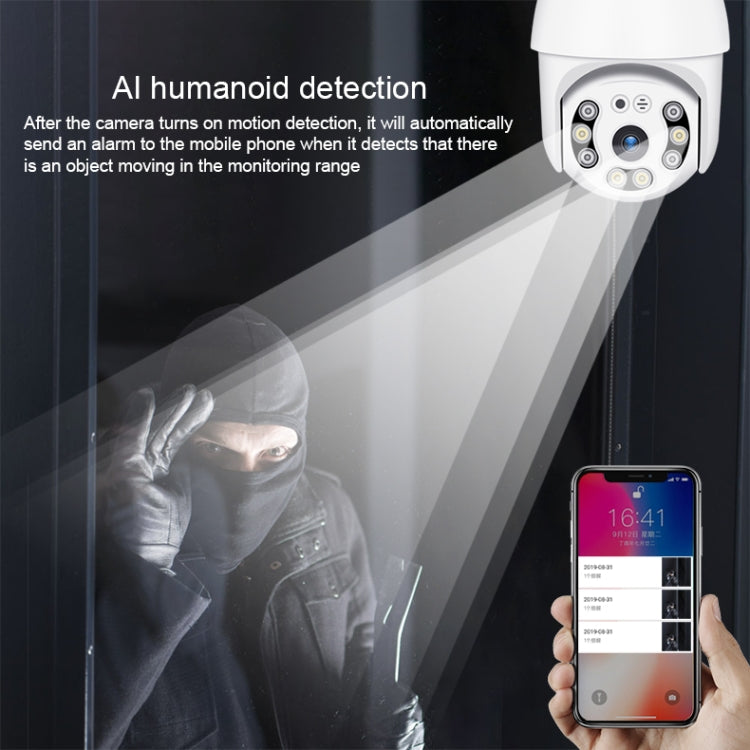 กล้อง IP QX21 1080P HD WiFi รองรับการมองเห็นตอนกลางคืนและการตรวจจับการเคลื่อนไหวและเสียงสองทางและการ์ด TF, ปลั๊ก AU, QX21