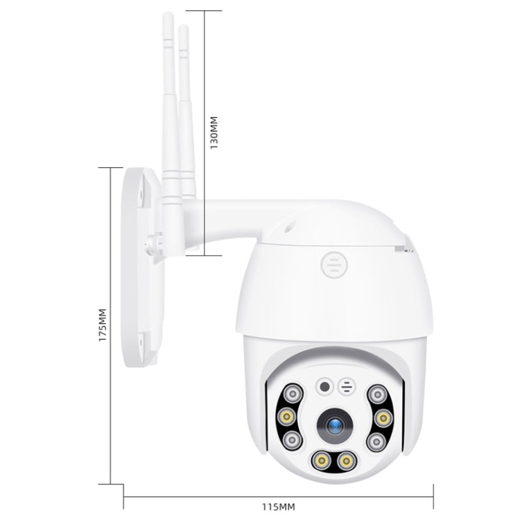 กล้อง IP QX21 1080P HD WiFi รองรับการมองเห็นตอนกลางคืนและการตรวจจับการเคลื่อนไหวและเสียงสองทางและการ์ด TF, ปลั๊ก AU, QX21