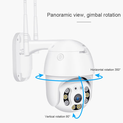 กล้อง IP QX21 1080P HD WiFi รองรับการมองเห็นตอนกลางคืนและการตรวจจับการเคลื่อนไหวและเสียงสองทางและการ์ด TF, ปลั๊ก AU, QX21