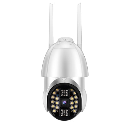QX33 1080P Panoramic PTZ 360 องศาหมุนกล้อง WIFI รองรับทั้งกลางวันและกลางคืนสีเต็มรูปแบบและเสียงอินเตอร์คอมแบบสองทางและการตรวจจับการเคลื่อนไหวปลุกและการเล่นวิดีโอและการ์ด TF 64GB ปลั๊ก AU, QX33